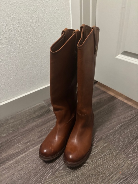 FRYE AND CO. Shoes - FRYE AND CO. Tall Leather Riding Boots - Cognac Brown